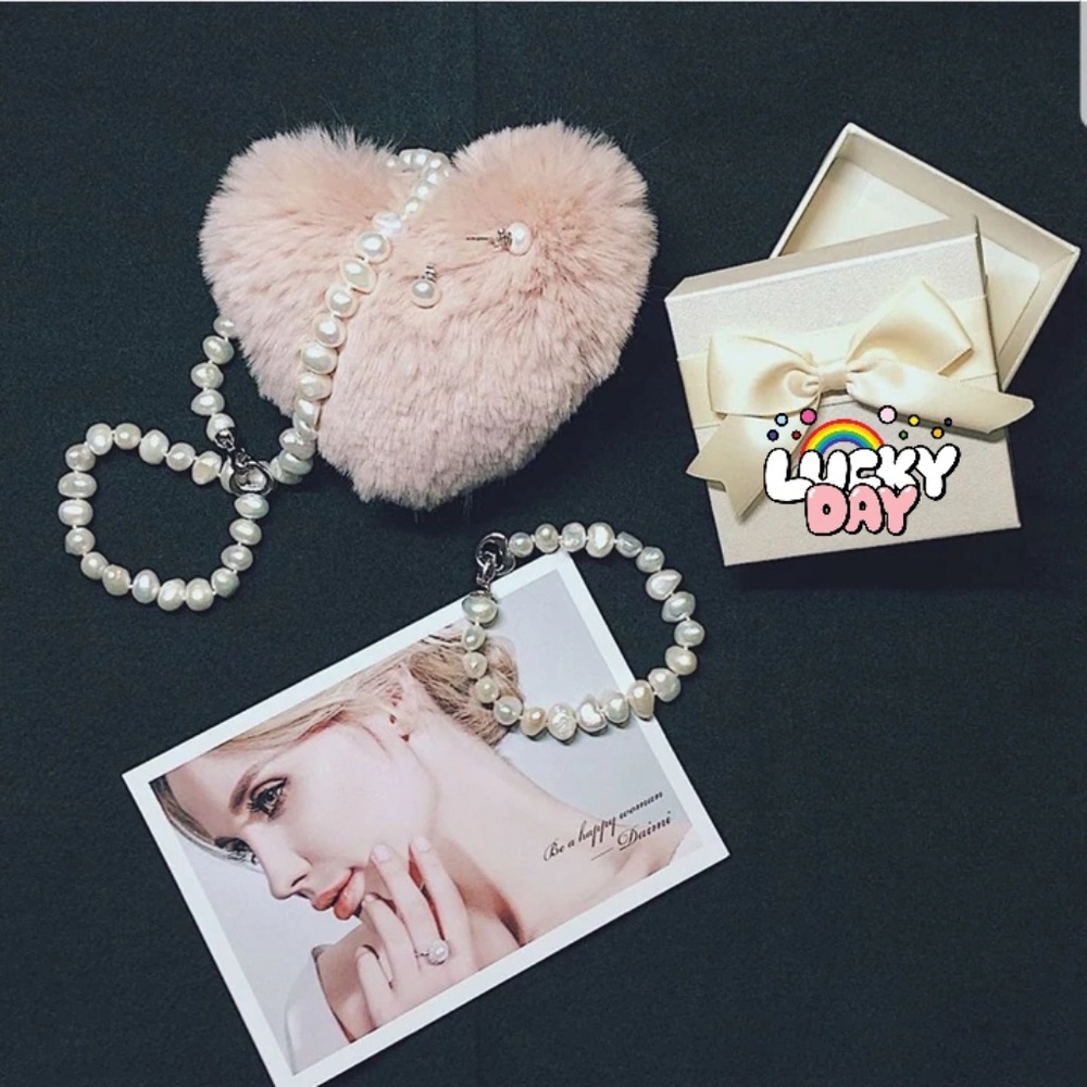 Natural Baroque Pearl Necklace +Earrings +Bracelet - Picture 5 of 6